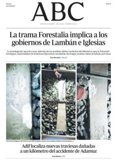 ADIF LOCALIZA NUEVAS TRAVIESAS DAÑADAS A UN KILÓMETRO DEL ACCIDENTE DE ADAMUZ