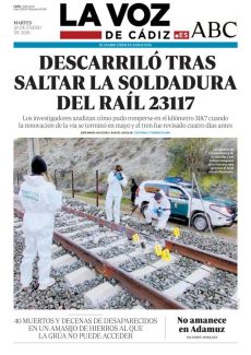 DESCARRILÓ TRAS SALTAR LA SOLDADURA DEL RAÍL 23117