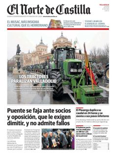 MEDIO MILLAR DE TRACTORES COLAPSAN DURANTE DIEZ HORAS LA CIUDAD CONTRA EL ACUERDO CON MERCOSUR