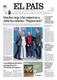 SÁNCHEZ URGE A LAS EMPRESAS A SUBIR LOS SALARIOS: “PAGUEN MÁS”
