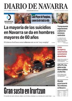LA MAYORÍA DE LOS SUICIDIOS EN NAVARRA SE DA EN HOMBRES MAYORES DE 60 AÑOS
