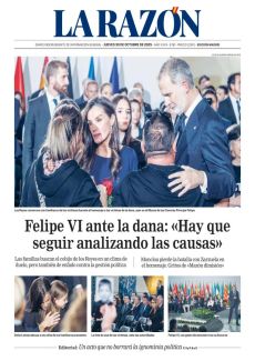 FELIPE VI ANTE LA DANA: «HAY QUE SEGUIR ANALIZANDO LAS CAUSAS»