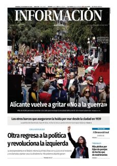 ALICANTE VUELVE A GRITAR «NO A LA GUERRA»